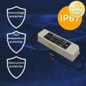 Qoltec Zasilacz impulsowy LED IP67 | 150W | 12V | 12.5A | Wodoodporny | Biały