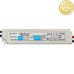 Qoltec Zasilacz impulsowy LED IP67 | 20W | 12V | 1.6A | Wodoodporny | Biały