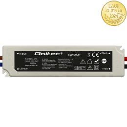 Qoltec Zasilacz impulsowy LED IP67 | 60W | 12V | 5A | Wodoodporny | Biały