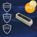 Qoltec Zasilacz impulsowy LED IP67 | 60W | 12V | 5A | Wodoodporny | Biały