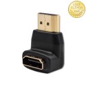 Qoltec Adapter HDMI A męski | HDMI A żeński | kątowy