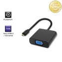 Qoltec Adapter Micro HDMI D męski | VGA żeńskie | 0.2m