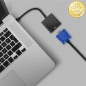 Qoltec Adapter Micro HDMI D męski | VGA żeńskie | 0.2m