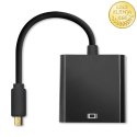 Qoltec Adapter Micro HDMI D męski | VGA żeńskie | 0.2m