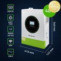 Qoltec Hybrydowy inwerter solarny Off-Grid 11000W | 160A | 48V | MPPT | BMS | Sinus | opcja Wi-Fi | Power Factor 1.0