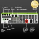 Qoltec Hybrydowy inwerter solarny Off-Grid 11000W | 160A | 48V | MPPT | BMS | Sinus | opcja Wi-Fi | Power Factor 1.0