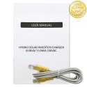 Qoltec Hybrydowy inwerter solarny Off-Grid 11000W | 160A | 48V | MPPT | BMS | Sinus | opcja Wi-Fi | Power Factor 1.0