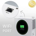 Qoltec Hybrydowy inwerter solarny Off-Grid 1500W | 100A | 12V | MPPT | Sinus | Opcja Wi-Fi | Power Factor 1.0
