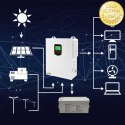 Qoltec Hybrydowy inwerter solarny Off-Grid 2.5kVA| 2.5kW | 100A | MPPT | LCD | BMS | Sinus