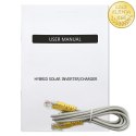 Qoltec Hybrydowy inwerter solarny Off-Grid 3500W | 100A | 24V | MPPT | BMS | opcja Wi-fi |Sinus | Power factor 1.0