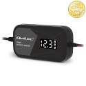 Qoltec Inteligentna mikroprocesorowa ładowarka z funkcja regeneracji ogniw 12V | 2A | LCD