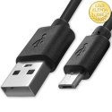 Qoltec Kabel USB A męski | micro USB B męski | 5P | 1m