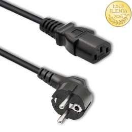 Qoltec Kabel zasilający IEC C13/SCHUKO | 3x0.75mm² | 0.6m