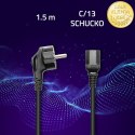 Qoltec Kabel zasilający IEC C13/SCHUKO | 3x0.75mm² | 1.5m