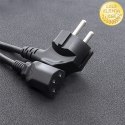 Qoltec Kabel zasilający IEC C13/SCHUKO | 3x0.75mm² | 1.5m