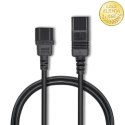 Qoltec Kabel przedłużający zasilający IEC C14/C19 | 3x1.5mm² | 2m