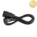 Qoltec Kabel przedłużający zasilający IEC C20/C13 | 3x1.5mm² | 1.2m