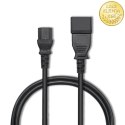 Qoltec Kabel przedłużający zasilający IEC C20/C13 | 3x1.5mm² | 1.2m