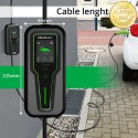 Qoltec Mobilna ładowarka do samochodu elektrycznego EV z regulacją 2w1 Typ2 | 11kW | 3 Fazy | CEE 5 PIN| LCD |Przenośna | Wallbo