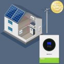Qoltec Modularny Hybrydowy inwerter solarny Off-Grid 6200W | 120A | 48V | MPPT | do 12 jednostek | BMS | Sinus | opcja Wi-Fi | P