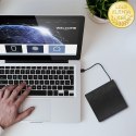 Qoltec Obudowa/kieszeń na napęd optyczny CD/DVD SATA | USB 3.0 | 12.7mm | wbudowany kabel