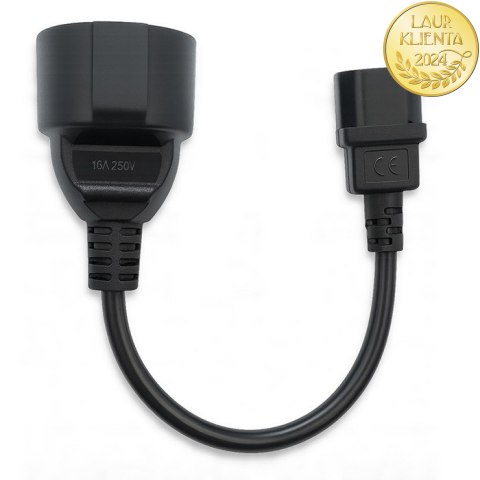 Qoltec Adapter IEC 320 C14/ FRENCH | 0.15m