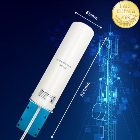 Qoltec Antena 4G LTE DUAL | 5dBi | dookólna | zewnętrzna