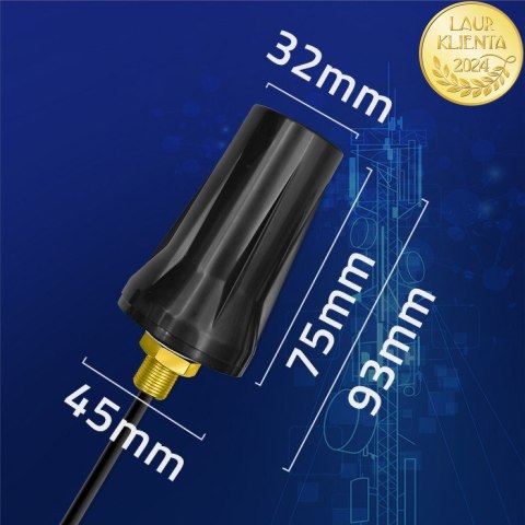 Qoltec Antena 4G LTE DUAL | 7dBi | dookólna | zewnętrzna