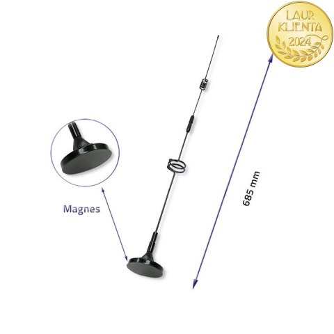 Qoltec Antena GSM 600-2700 MHz LTE | Wewnętrzna