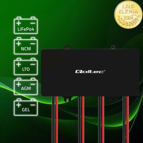 Qoltec Balanser napięcia 48V do akumulatorów 4 x 12V | 10A | LiFePO4 AGM GEL