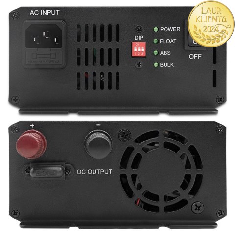 Qoltec Inteligentna ładowarka Monolith do akumulatorów LiFePO4 AGM GEL SLA | 10A | 12V