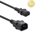 Qoltec Kabel zasilający do UPS | IEC C13/C14 | 3x1.0mm² | 1.5m
