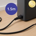 Qoltec Kabel zasilający do UPS | IEC C13/C14 | 3x1.0mm² | 1.5m