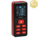 Qoltec Precyzyjny cyfrowy dalmierz laserowy z elektroniczną poziomicą | podświetlany LCD | 50m