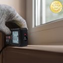 Qoltec Precyzyjny cyfrowy dalmierz laserowy z poziomicą | podświetlany LCD | 50m