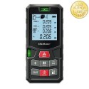 Qoltec Precyzyjny cyfrowy dalmierz laserowy z poziomicą | podświetlany LCD | 50m
