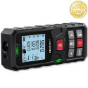 Qoltec Precyzyjny cyfrowy dalmierz laserowy z poziomicą | podświetlany LCD | 50m