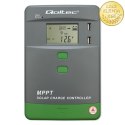 Qoltec Solarny regulator ładowania MPPT z czujnikiem temperatury 10A |12V / 24V | LCD | 2 x USB | Bluetooth | APP | GEL | LiFePO