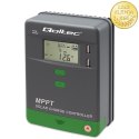 Qoltec Solarny regulator ładowania MPPT z czujnikiem temperatury 40A |12V / 24V | LCD | 2 x USB | Bluetooth | APP | GEL | LiFePO