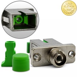 Qoltec Adapter hybrydowy FC/APC - SC/APC | Simplex | Singlemode