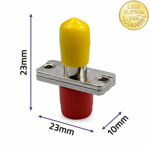 Qoltec Adapter hybrydowy FC/UPC - ST/UPC | Simplex | Singlemode