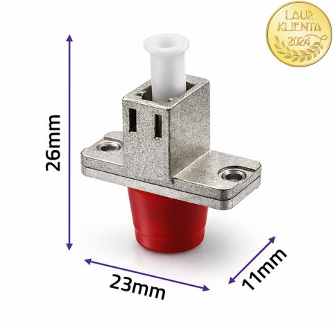 Qoltec Adapter hybrydowy LC/UPC - FC/UPC | Simplex | Singlemode