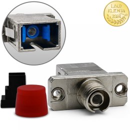 Qoltec Adapter hybrydowy SC/UPC - FC/UPC | Simplex | Singlemode