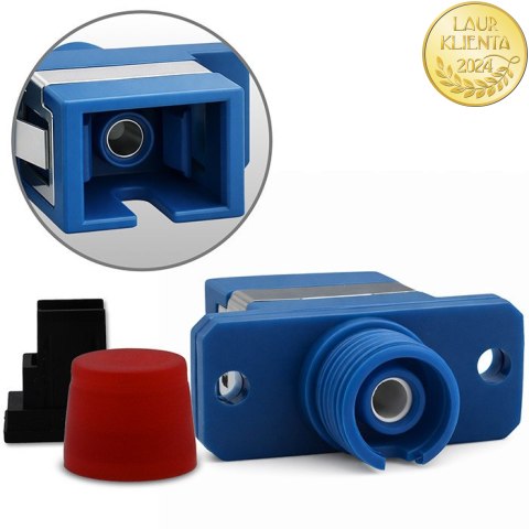 Qoltec Adapter hybrydowy SC/UPC - ST/UPC | Simplex | Multimode