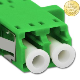 Qoltec Adapter światłowodowy LC/APC | Duplex | Singlemode