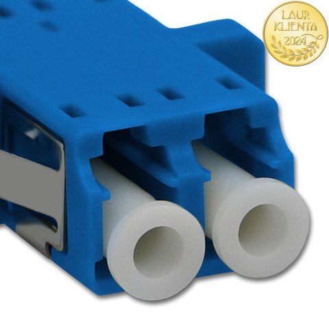 Qoltec Adapter światłowodowy LC/UPC | Duplex | Singlemode
