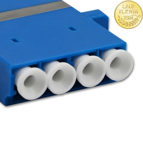 Qoltec Adapter światłowodowy LC/UPC | Quad | Singlemode