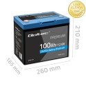 Qoltec Akumulator LiFePO4 Litowo-Żelazowo-Fosforanowy | 12.8V | 100Ah | 1280Wh | Bluetooth | BMS