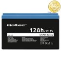 Qoltec Akumulator LiFePO4 Litowo-Żelazowo-Fosforanowy | 12.8V | 12Ah | 153.6Wh | BMS