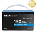 Qoltec Akumulator LiFePO4 Litowo-Żelazowo-Fosforanowy | 12.8V | 150Ah | 1920Wh| BMS